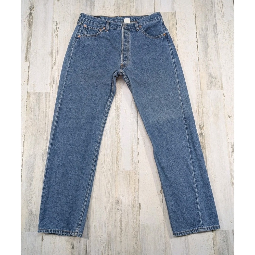Vintage Levis Jeans Mens Fits 33x31 Denim 501-0193 Made In Hong Kong (Tag 36x32)